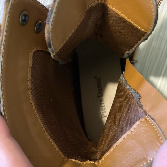 Pierre Dumas Leopard Print Ankle Booties Size 6.5 Animal Print Block Heel - Picture 4 of 4